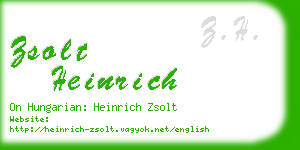 zsolt heinrich business card